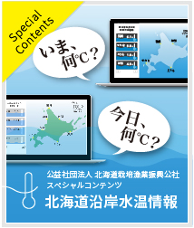 スペシャルコンテンツ 北海道沿岸水温情報「いま、何℃？」「今日、何℃？」